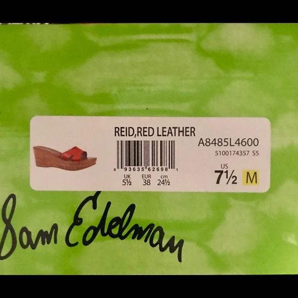 Sam Edelman Reid Platform Sandal, Vreeland Red - Picture 5 of 6